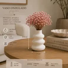 Vaso Para Decoração Ondulado Vasos Para Plantas  Decoração Casa Vasinhos Decorativos Vaso Decorativo