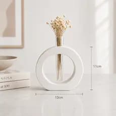 Vaso De Gesso Para Decoração Em Donut Com Tubo Decoração Para Quarto Decoração Para Casa E sala