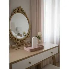 Arco Decorativo Minimalista em Gesso – Peça Clean Moderna para Mesa, Nicho e Estante | Gesso e Afeto