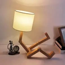 Iluminaria Abajur de Mesa Moderno com Cúpula Injetada Articulável para Quarto, Escritório e Sala