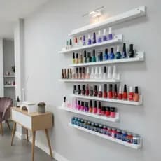 Prateleira multiuso Porta Esmalte em MDF Branca Organização
