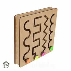 Brinquedo Montessori Exercício de Linha Coordenação LineBall Anti-Stress Terapêutico para Ansiedade