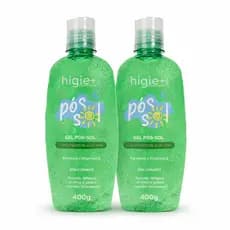 Kit 2 Gel Pós Sol Higie+ Aloe Vera 400g