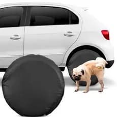 Capas Protetora Roda Pneu Courvin Anti Xixi Cachorro 4 Unidades Couro Ecológico Impermeável