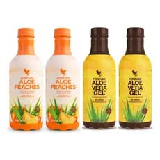 Kit- 04 Aloe Vera Forever ( 02 Pêssego + 02 Amarelinho)