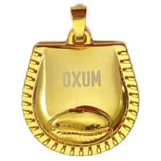 Pingente Patuá Oxum Orixá banhado a Ouro 18k Umbanda Candomblé
