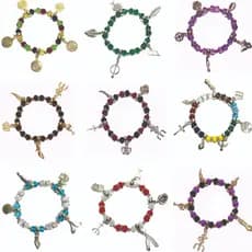 Pulseira de Orixás Entidades Umbanda Candomblé Ajustável - Promoção