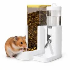 Alimentador Duplo para Roedores Bebedouro e Comedouro 2em1 Hamster e Gerbil