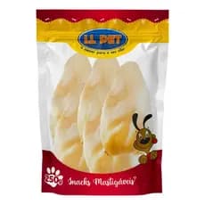 Petisco Natural LL Pet Snack Seco Orelha Bovina Desidratada para Cães 250g