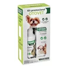 Kit Otológico Otovet Biofarm Limpeza e Tratamento De Otite