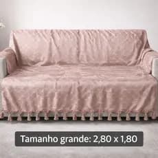 Manta para Sofá Grande Jacquard | 1,80x2,80 Elegante, Não Escorrega, Tamanho Extra