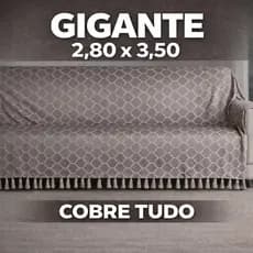 Manta Para Sofá Gigante 2,80x3,50 Jacquard Premium Cobre Tudo 3 e 4 Lugares