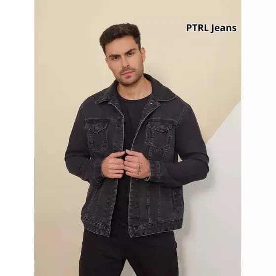 Jaqueta Masculina Jeans Preto