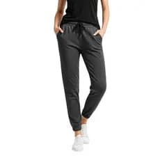 Calça de Moletom Feminina Jogger Básica Chumbo Forrado Felpudo Flanelado com Bolso