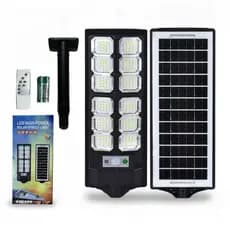 Luminária Solar LED Foguete 12 Segmentos Alta Potência Sensor de Presença Autônoma Premium Exte