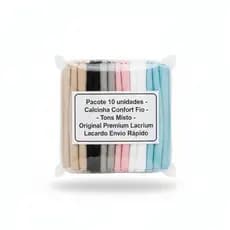 Pacote 10 unidades - Calcinha Confort Fio - Tons Misto - Original Premium Lacrado Envio Rápido