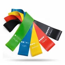 Kit 5 Bandas Elásticas Premium para Treino Funcional | Reabilitação, Pilates e Fitness em Casa