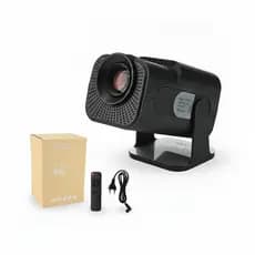 Projetor HY320 Portátil Compacto Full HD LED Preto para Entretenimento Doméstico USB HDMI