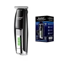 Aparador Elétrico Kemei KM-2060 2 em 1 com Carregamento USB e Baixo Ruído
