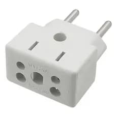 Adaptador de Tomada 10A/20A Bi Volt - Padrão Brasileiro 110V/220V