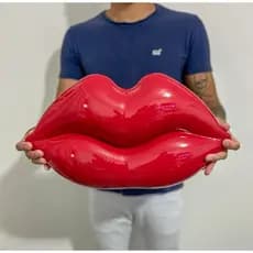 Boca decoração parede 50cm