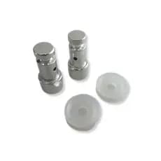 kit com 2 Válvulas de segurança e 2 vedações da Panela de pressão elétrica Modelo Universal para 3L 4L 5L.Várias Marcas.