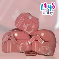 kits de bousa saída maternidade  borboleta com 3 peças