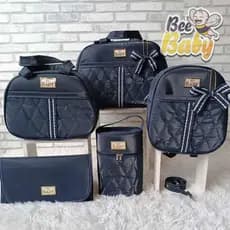 KiT BOLSAS MATERNIDADE COM FiTA LUXO