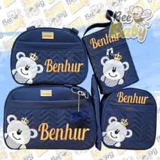 KIT BOLSA MATERNIDADE PERSONALIZADA (COMPLETO)