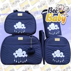 KIT BOLSAS NUVEM 5 PEÇAS BOLSAS MATERNIDADE MENINO e MENINA