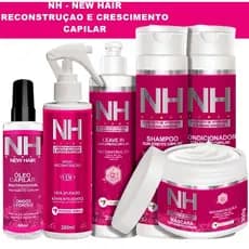 Crescimento dos Cabelos KIT Completo NEW HAIR Belkit- SPRAY RECONSTRUÇÃO + ÓLEO + KIT CAPILAR