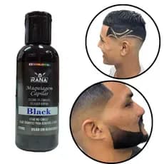 Tinta Preta Maquiagem Capilar Pigmentação Aerógrafo Cabelo e Barba cod 522