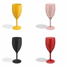 Jogo de 6 Taças Para Champanhe Gold 300ML UZ Utilidades