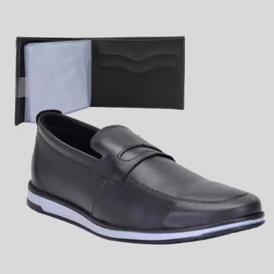 Kit Mocassim Masculino + Carteira Estilo Moda Conforto Dpezzo