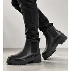 Bota Chelsea Masculina Tratorada Couro Sintético Casual