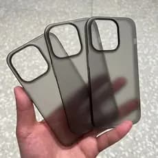 Ultra Fino Fosco Duro PC Translúcido Claro Caso De Telefone Para iPhone 15 14 Plus 13 12 11 16 Pro Max À Prova De Choque
