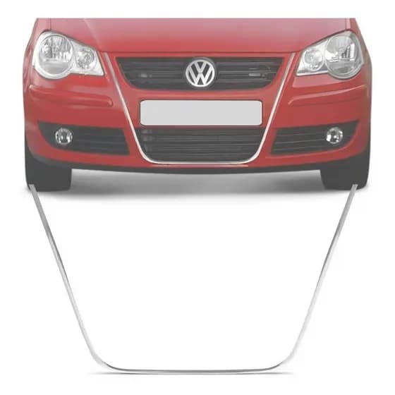 Friso Cromado Parachoque Gol G4 Fox Polo 2008 2009 2010 2011