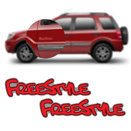 Par Adesivo Lateral Ecosport Freestyle 2007 Á 2010 2011 2012 !!!!
