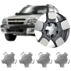 Jogo Calota Centro Roda S10 Tornado Blazer Executive 98 a 03 2004 2005 2006 2007 2008 2009 2010 2011