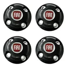 Kit Calota Centro Roda Fiat Uno Palio Siena Idea Punto Jogo 4 peças
