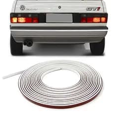 Friso Branco parachoque Gol Voyage Parati Saveiro CL GL Gti Gts Gls 1987 88 89 90 91 92 93 Á 1995