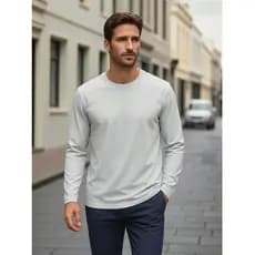 CAMISETA GUARNIÇÃO LISTRADA /CAMISETA BASICA/CAMISETA MASCULINA/CAMISETA 100% ALGODÃO
