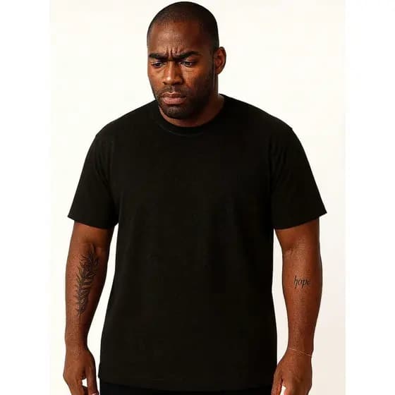 Camiseta Masculina Básica Comfort Fit Roupas Casuais