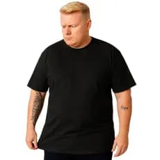 Camiseta Oversized Masculina Plus Size T-Shirt Básica Estilo Streetwear Confortável