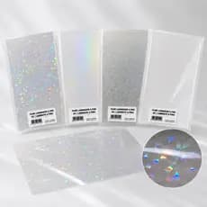 Filme Vinil Adesivo Para Laminação A Frio Holográfico Papel A4 10 a 40 Folhas Para Laminação