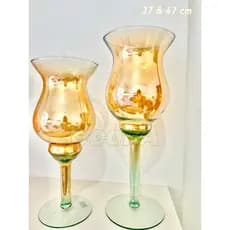 taça napoli de vidro flores e decoração OFERTA