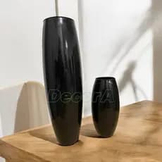 Vaso preto vidro decoração Picasso