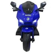 Moto Eletrica Infantil Azul 12v Dois Rodas Bateria Recarregavel Diversao Segura