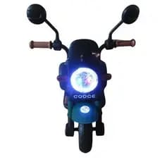 Moto Eletrica Infantil Design Retro Verde Diversao Segura Passeio Criancas