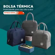 Bolsa Térmica Portátil Marmita Viagem Necessaire Lancheira Térmica Com Isolamento Térmico